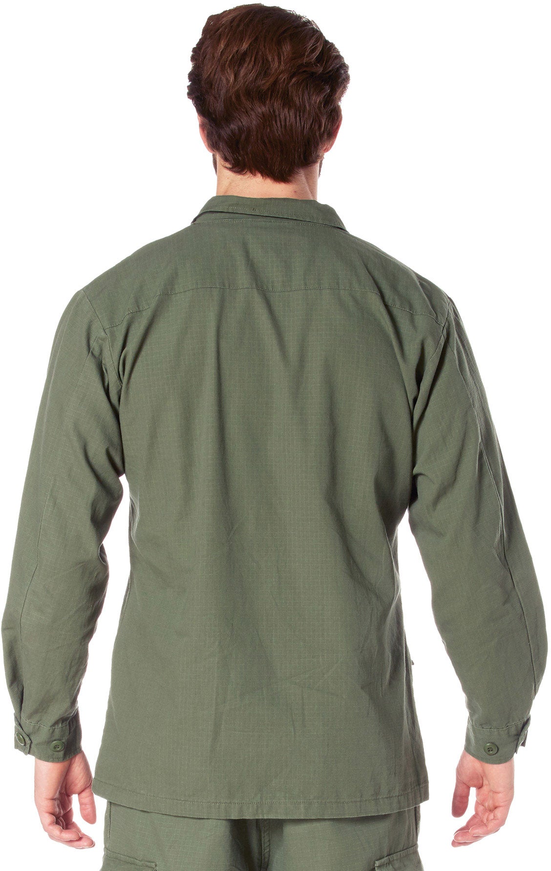 Olive Drab - Military Vintage Vietnam Fatigue Shirt