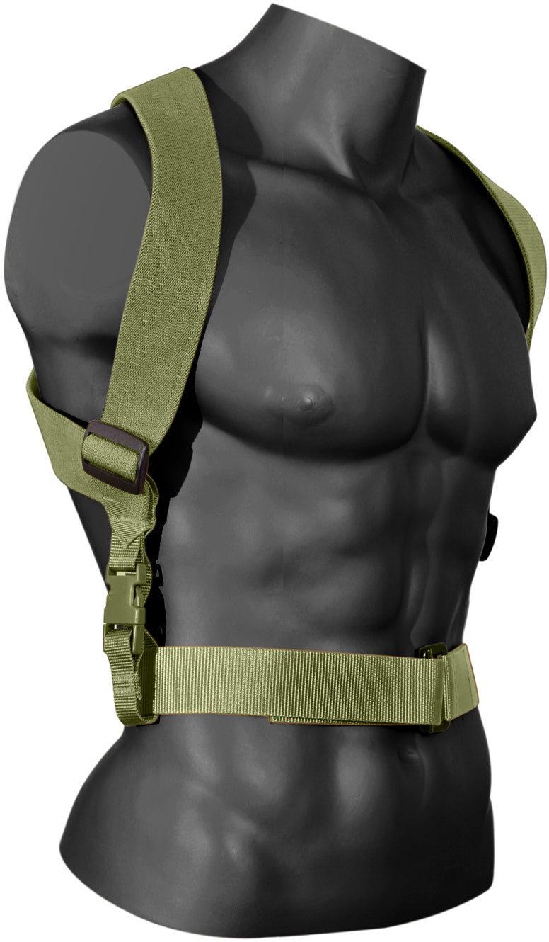 Olive Drab - Military Combat Suspenders
