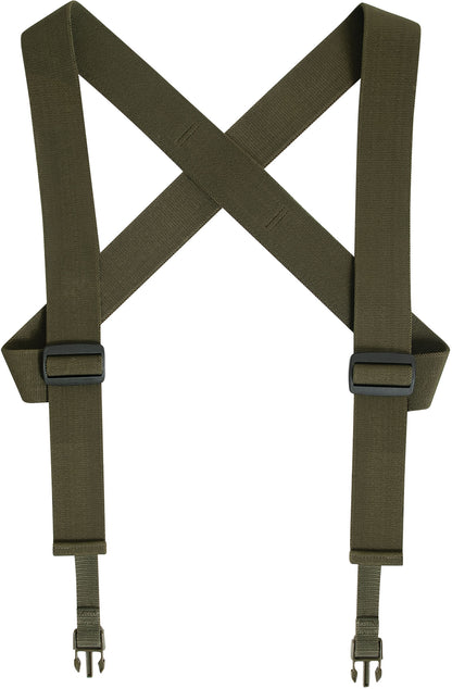 Olive Drab - Military Combat Suspenders
