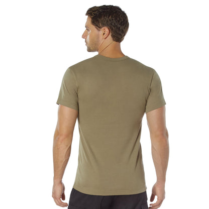 Heavyweight Poly/Cotton Short Sleeve T-Shirt - AR 670-1 Coyote Brown