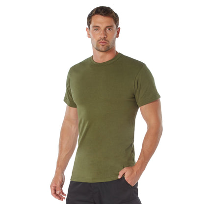 Heavyweight Poly/Cotton Short Sleeve T-Shirt - Olive Drab