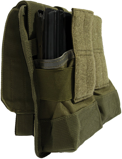Olive Drab - Rifle Magazine Holder Military Universal MOLLE Pouch