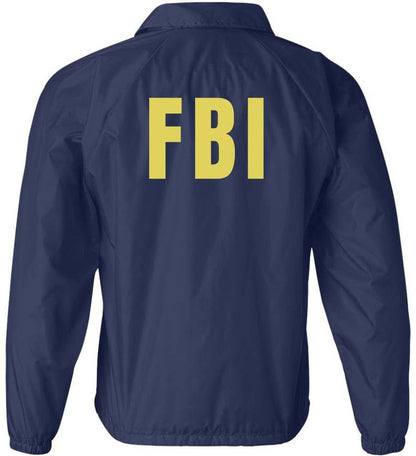 FBI Lightweight Coaches Jacket Coat Waterproof Windbreaker Burt Macklin Andy Parks Costume