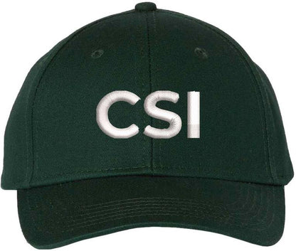 CSI Embroidered Baseball Cap | Crime Scene Investigation Text Hat | Structured Unisex Costume