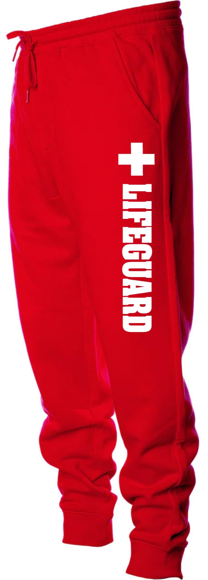 Lifeguard + Beach Patrol Fleece Joggers Water Safety Rescue Team Printed Sweatpants Athletic Pants for Men & Women