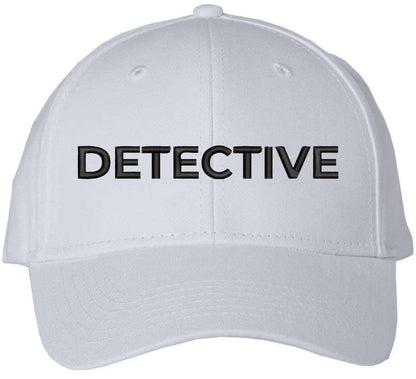 Detective Embroidered Text Baseball Cap | Investigator Agent Structured Hat for Men and Women