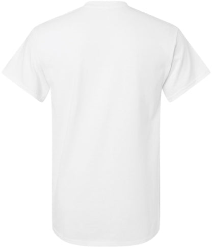 White Premium 100% Cotton T-Shirts 6 Pack, Crewneck Short Sleeve Undershirt, Work, Uniform, Gym, Casual, Everyday Tees
