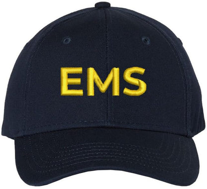 EMS Embroidered Baseball Cap | Emergency Medical Services Paramedics First Responders Hat | Structured