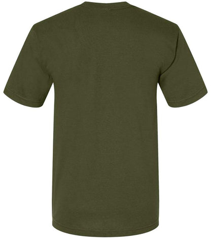 US Military Solid Color T-Shirts | 100% Cotton Made in USA Shirts | Short Sleeve Crewneck Tees 3 PACK