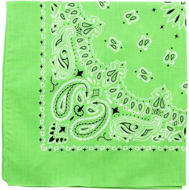 Trainmen Paisley Bandanas Scarf Do-rag Cotton Biker Head Rags Classic Bandanna 22" x 22" (12 Pack)