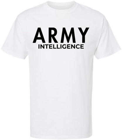 Army Intelligence T-Shirt | U.S. Military Intelligence Team Tee | Short Sleeve Gym & Fitness Athletic PT Shirt
