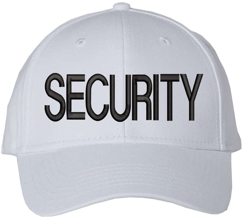 SECURITY Baseball Hat | LARGE Embroidered Structured Adjustable Uniform Guard Officer Official Bouncer Bodyguard Cap