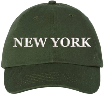 New York Embroidered Dad Hat | NYC Fashion Urban Snapback Adjustable Cap for Men & Women