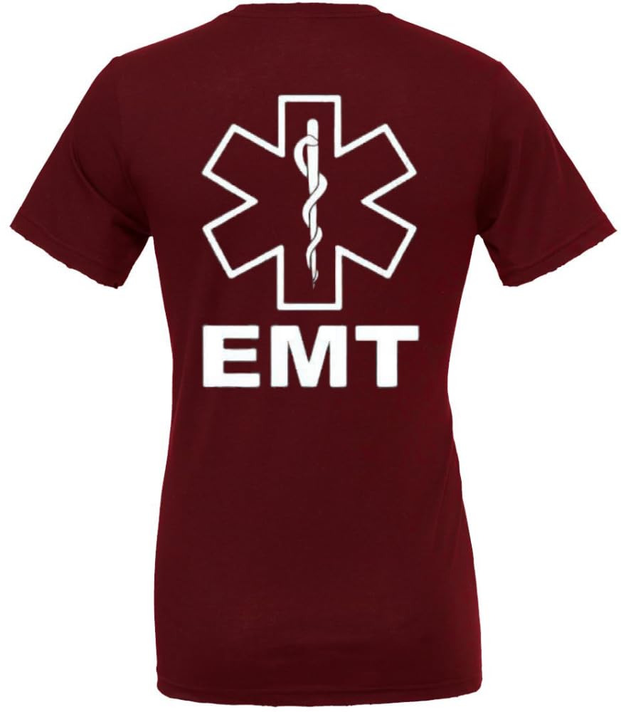 EMT T-Shirt | 100% Cotton Emergency Medical Technician 911 Paramedic Shirt | Short Sleeve Tee for Men & Women