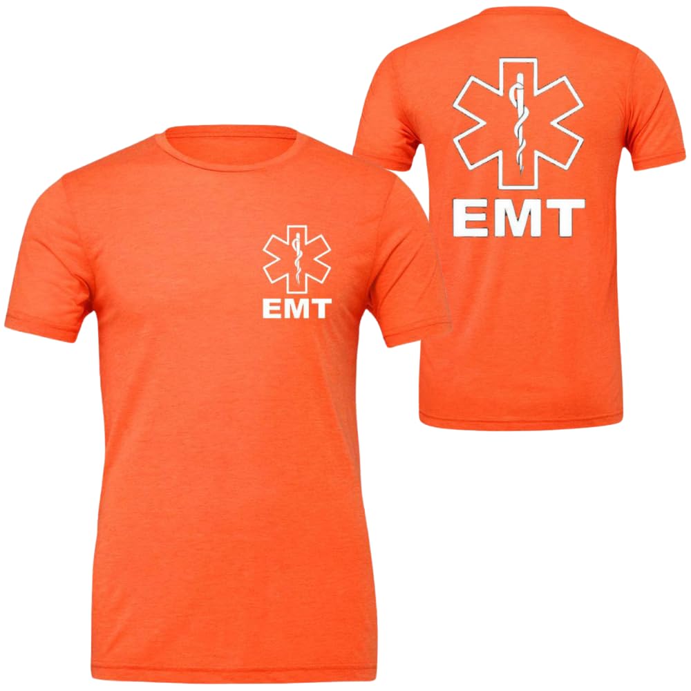 EMT T-Shirt | 100% Cotton Emergency Medical Technician 911 Paramedic Shirt | Short Sleeve Tee for Men & Women