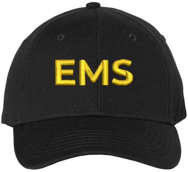 EMS Embroidered Baseball Cap | Emergency Medical Services Paramedics First Responders Hat | Structured