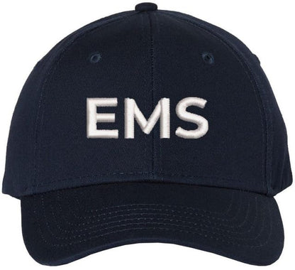 EMS Embroidered Baseball Cap | Emergency Medical Services Paramedics First Responders Hat | Structured