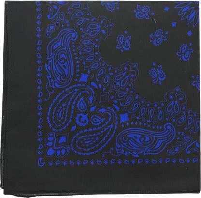Trainmen Paisley Bandanas Scarf Do-rag Cotton Biker Head Rags Classic Bandanna 22" x 22" (12 Pack)