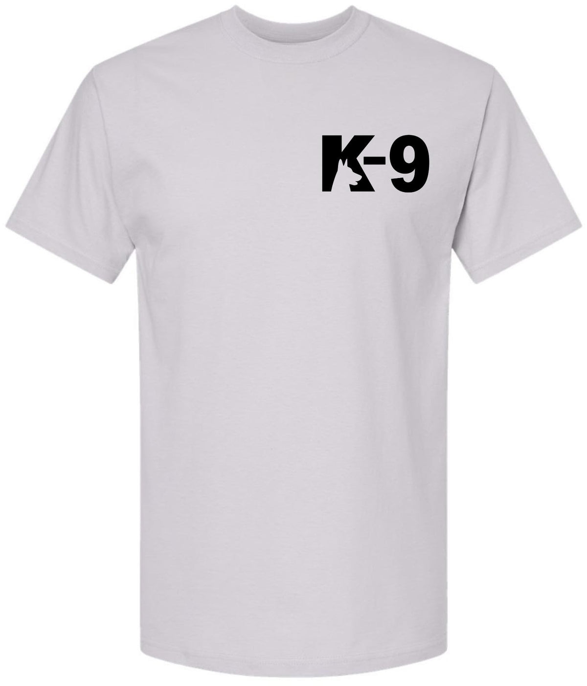 K9 Canine Bold Police Dog T-Shirt | Double Sided K-9 Law Enforcement Dogs Handler Tee Shirt