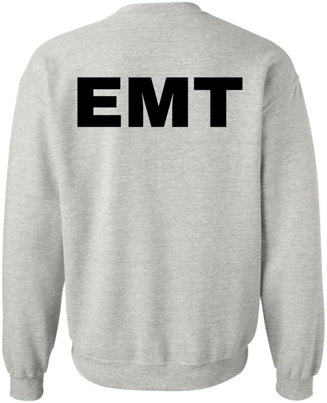 EMT Sweatshirt | Double-Sided Printed Emergency Medical Technician First Responder Crewneck Top