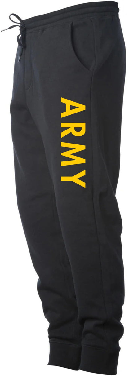 ARMY Fleece Jogger Sweatpants | USA Military Physical Training Athletic Pants for Men & Women