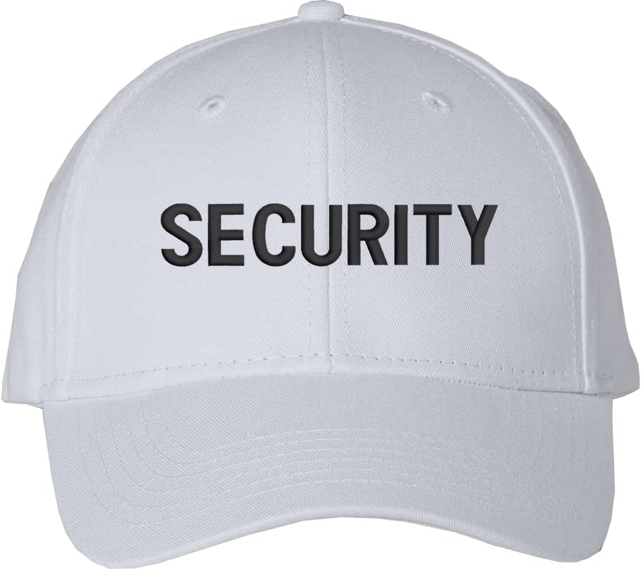 Security Baseball Hat | Embroidered Hat for Security Guard Uniform Officer Bouncer Bodyguard Cap for Men & Women