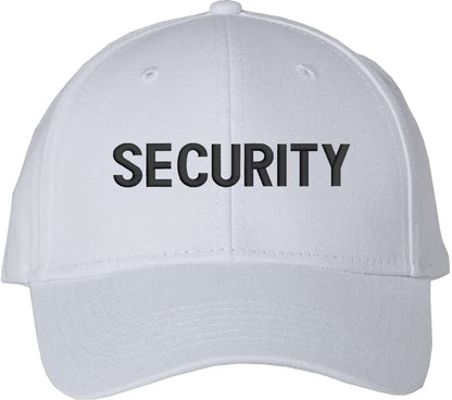 Security Baseball Hat | Embroidered Hat for Security Guard Uniform Officer Bouncer Bodyguard Cap for Men & Women