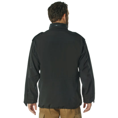 Black Tactical Soft Shell M-65 Field Jacket – Waterproof Military Fatigue Coat