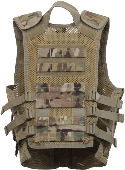 Multicam Camouflage - Kids MOLLE Compatible Cross Draw Tactical Vest