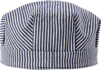 Hickory Stripe - Train Conductor Hat Engineer Cap, Adult, Stretch Fitted Hat