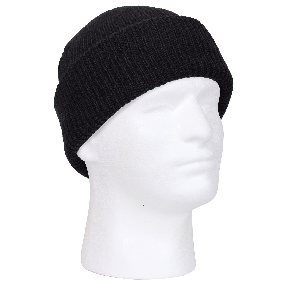 Black - Military Watch Cap - Acrylic USA Made