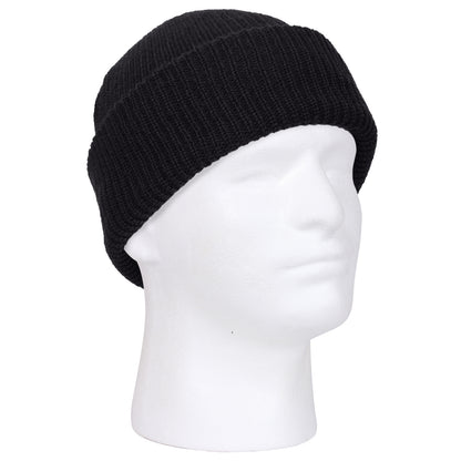 Black - Military Watch Cap - Acrylic USA Made