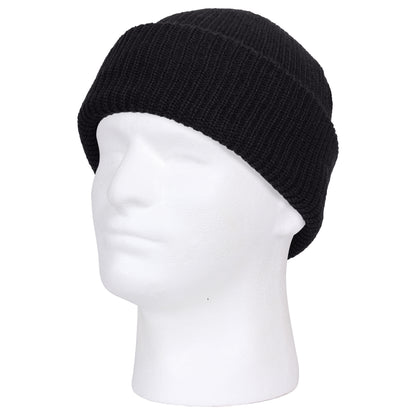 Black - Military Watch Cap - Acrylic USA Made