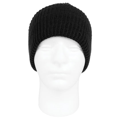 Black - Military Watch Cap - Acrylic USA Made