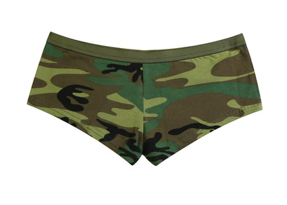 Rothco Womens Woodland Camouflage Slim Fit Booty Shorts Underwear 2 Pack