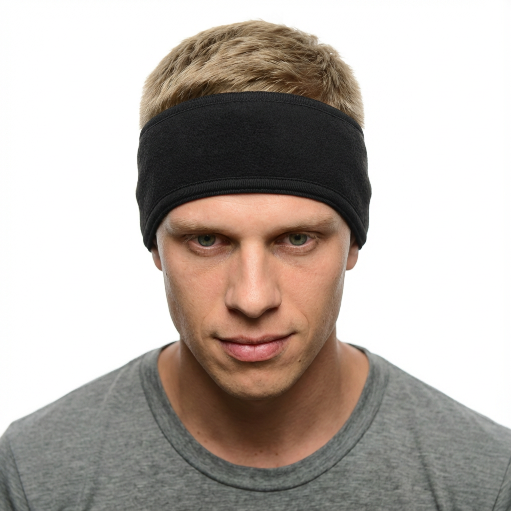 Black - Cold Weather Ear Protectors Headband