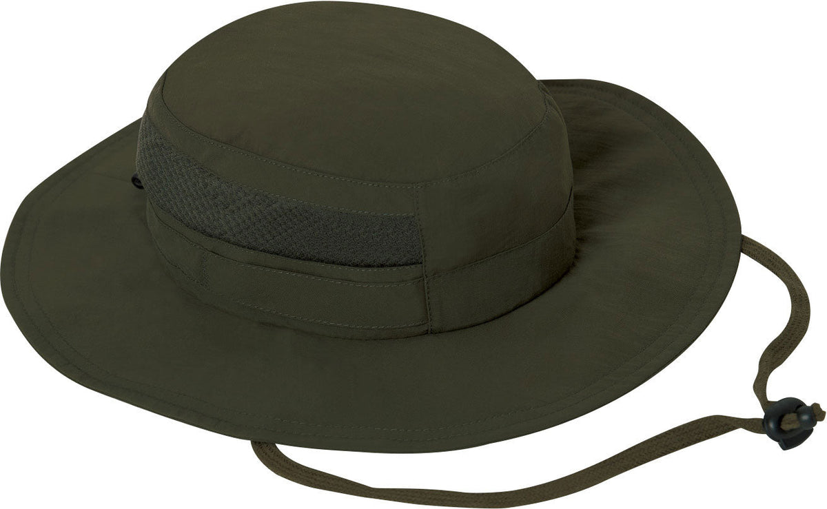 Lightweight Breathable Mesh Boonie Hat - Wide Brim Adjustable Fishing Bucket Cap