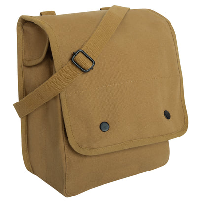 Coyote Brown - Canvas Map Case Shoulder Bag
