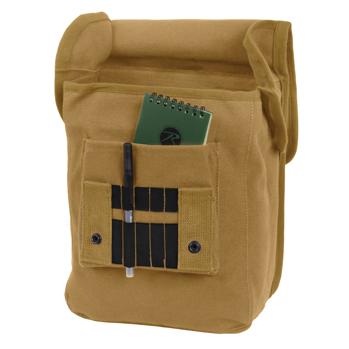 Coyote Brown - Canvas Map Case Shoulder Bag
