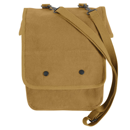 Coyote Brown - Canvas Map Case Shoulder Bag