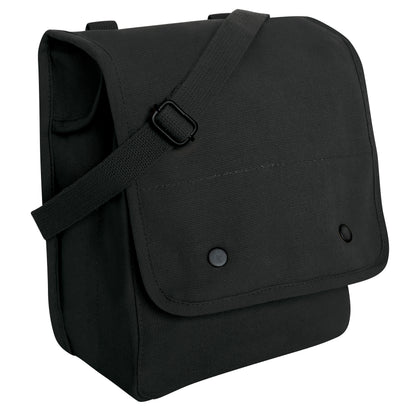 Black - Military Map Case Shoulder Bag