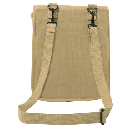 Khaki - Canvas Map Case Shoulder Bag