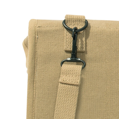 Khaki - Canvas Map Case Shoulder Bag