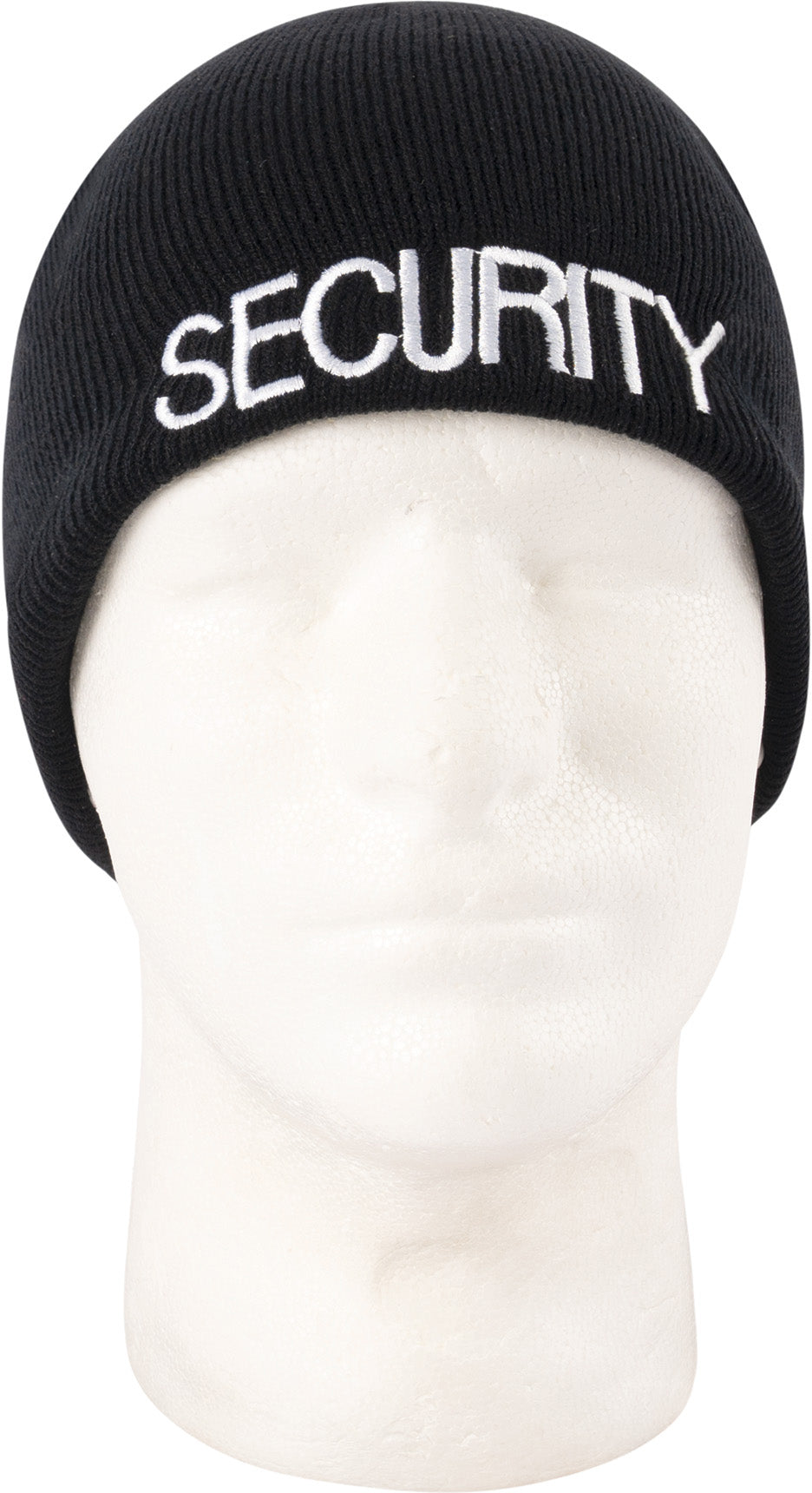 Black - SECURITY Skull Cap, Acrylic Beanie for Guards & Officers