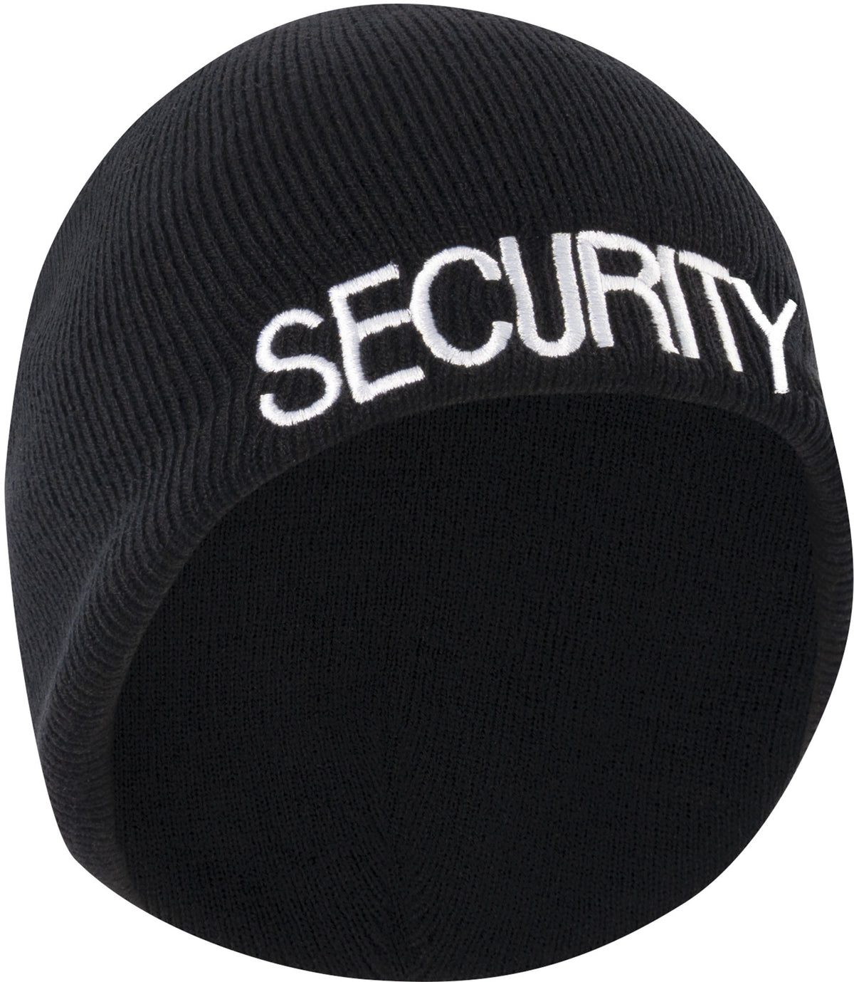 Black - SECURITY Skull Cap, Acrylic Beanie for Guards & Officers