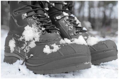 Black Extreme Cold Weather Snow Boots Waterproof Insulated Winter Hiking Boots 8" Tactical Outdoor Boots