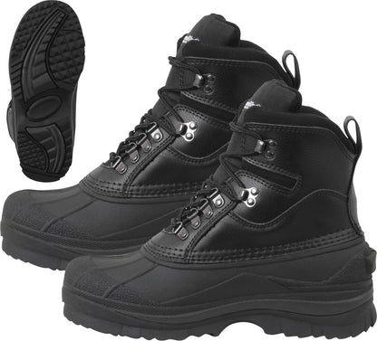 Black Extreme Cold Weather Snow Boots Waterproof Insulated Winter Hiking Boots 8" Tactical Outdoor Boots