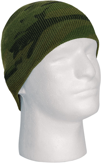 Woodland Camouflage - Deluxe Skull Cap - Acrylic