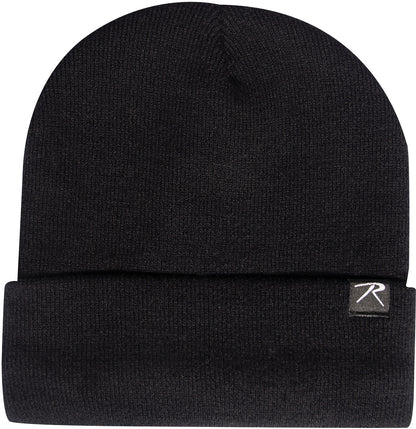 Deluxe Fine Knit Acrylic Watch Cap Fleece-Lined Warm Beanie Hat with Rothco Tag