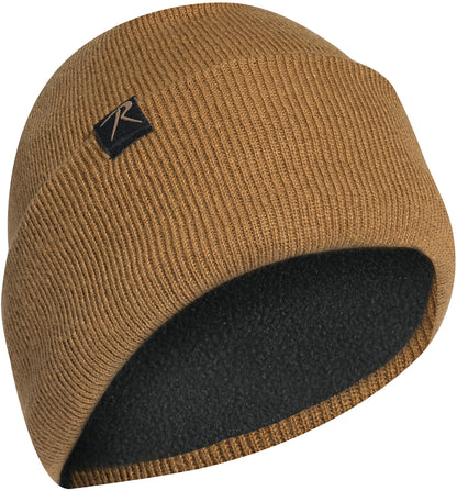 Deluxe Fine Knit Acrylic Watch Cap Fleece-Lined Warm Beanie Hat with Rothco Tag